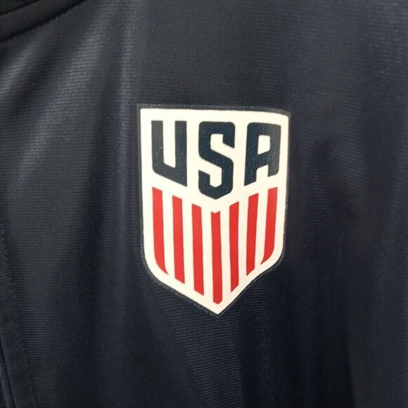USA Soccer Jacket Mens XL Blue Full Zip Warmup Track‎ Pockets - Picture 3 of 6